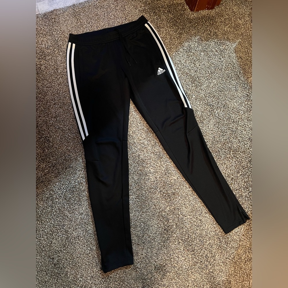 Adidas 3 stripe track pants